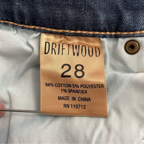 Driftwood Audrey Embroidered Boho Floral Straight Leg Jeans Women’s Size 28 | 6 - Picture 12 of 14